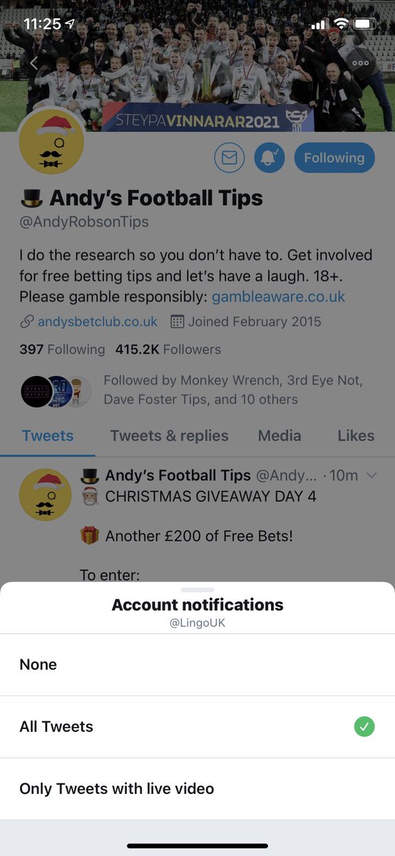 LingoUK's tweet photo. @AndyRobsonTips https://t.co/dobHJDqeEz