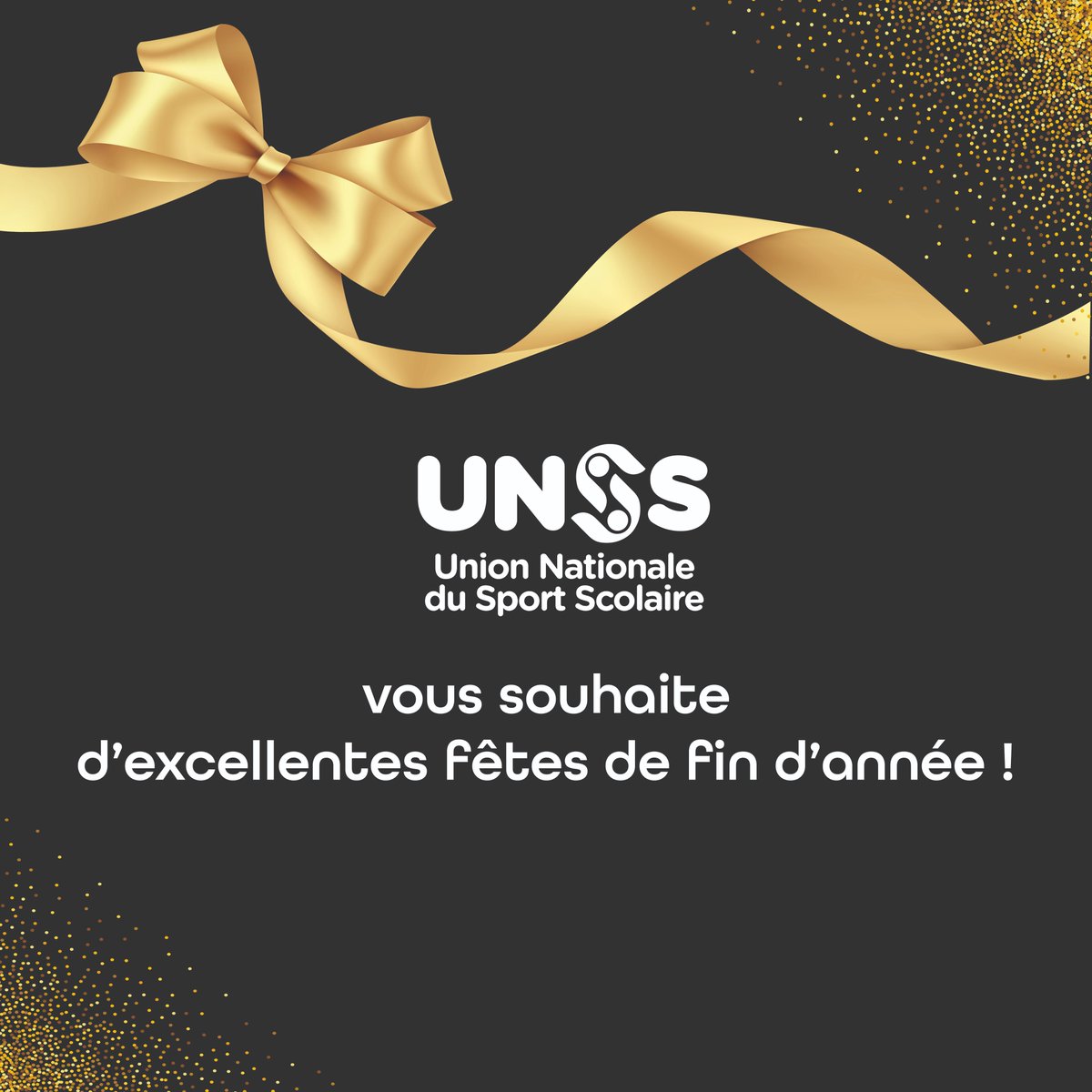 La Direction Nationale de l'UNSS et l'ensemble de ses collaborateurs souhaitent à tous ses acteurs et partenaires d'excellentes fêtes de fin d'année !