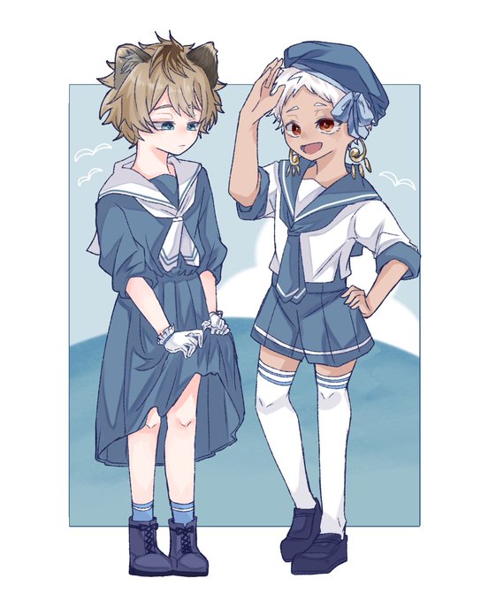 マリン服のtwitterイラスト検索結果 古い順