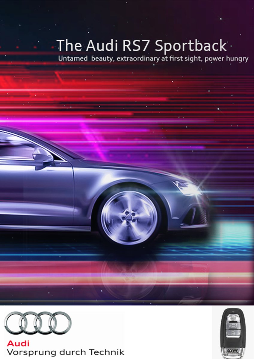 0909Pulkit's tweet photo. Poster for Audi 
(Unrequested) https://t.co/yf9bw2eCDv