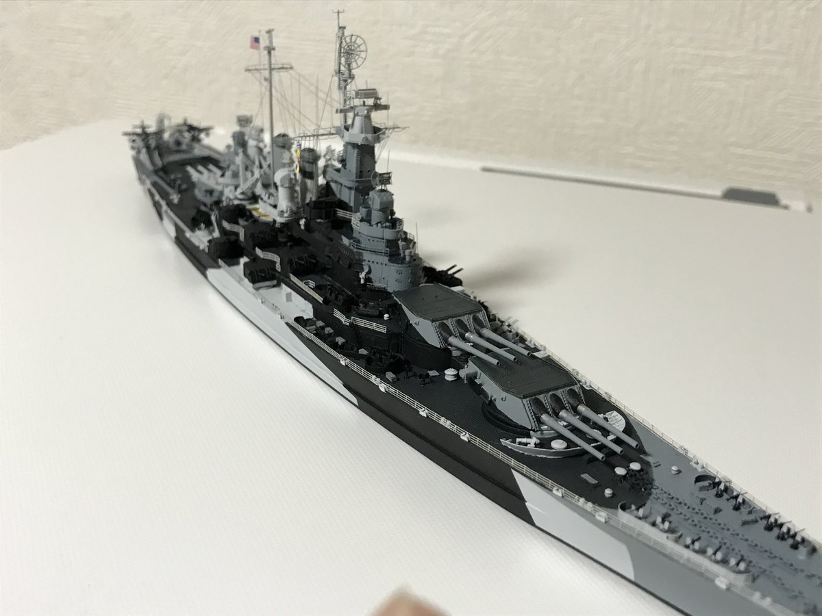 1/700 USS North Carolina 1944 (トランペッター) 2隻目完成しました