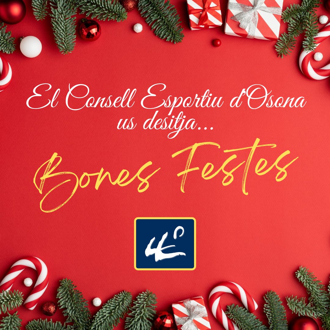 ceosona's tweet photo. 🎁 Des del Consell Esportiu d'Osona us volem desitjar unes molt bones festes!!!

Que pugueu gaudir d'aquests dies sense virus i amb molt d'esport 😜 https://t.co/JS6Aa4JdTk