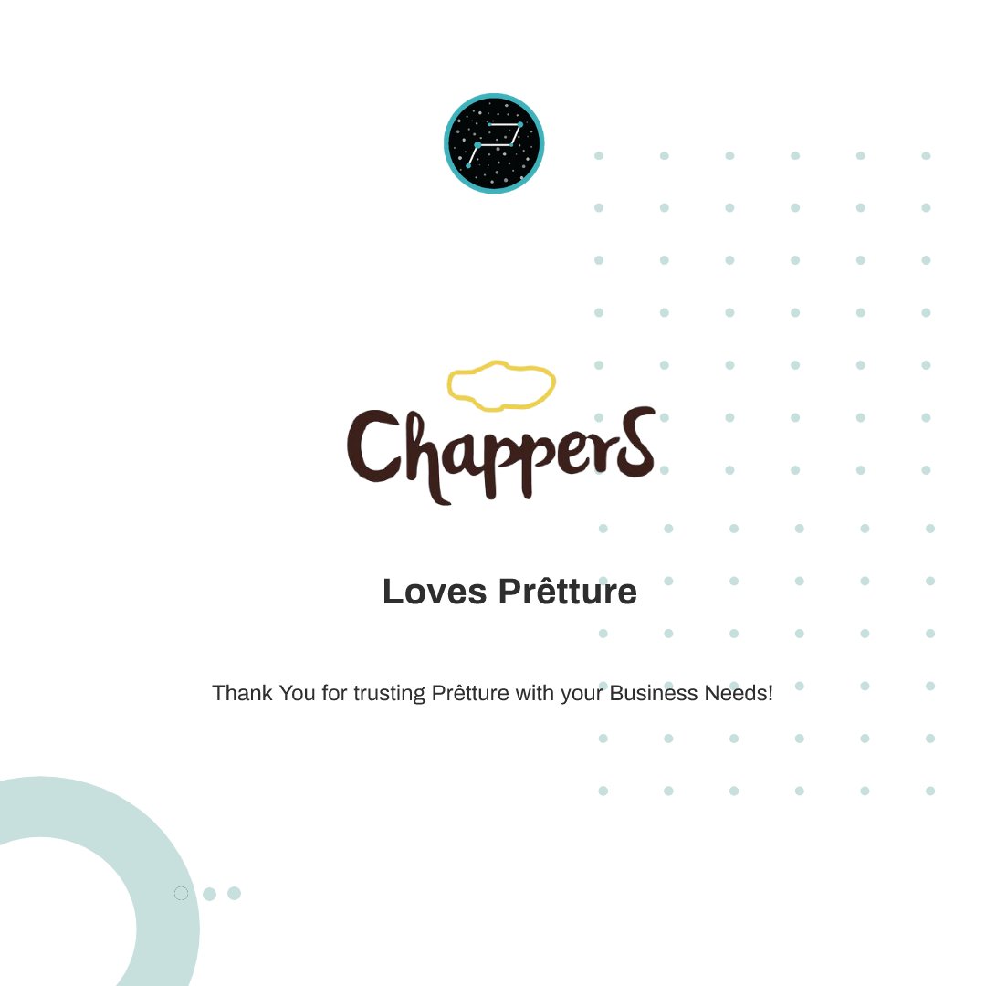 Welcoming #ChappersIndia to the #PrettureFamily ! Thank you for trusting #Pretture with your business needs!

Learn more about Prêtture!! bit.ly/3DXYJk

#Chappers #MensFashion #Style #StyleAddict #Footwear #FootwearIndia #MensFootwear #Aundh #KarveRoad #fashion #india