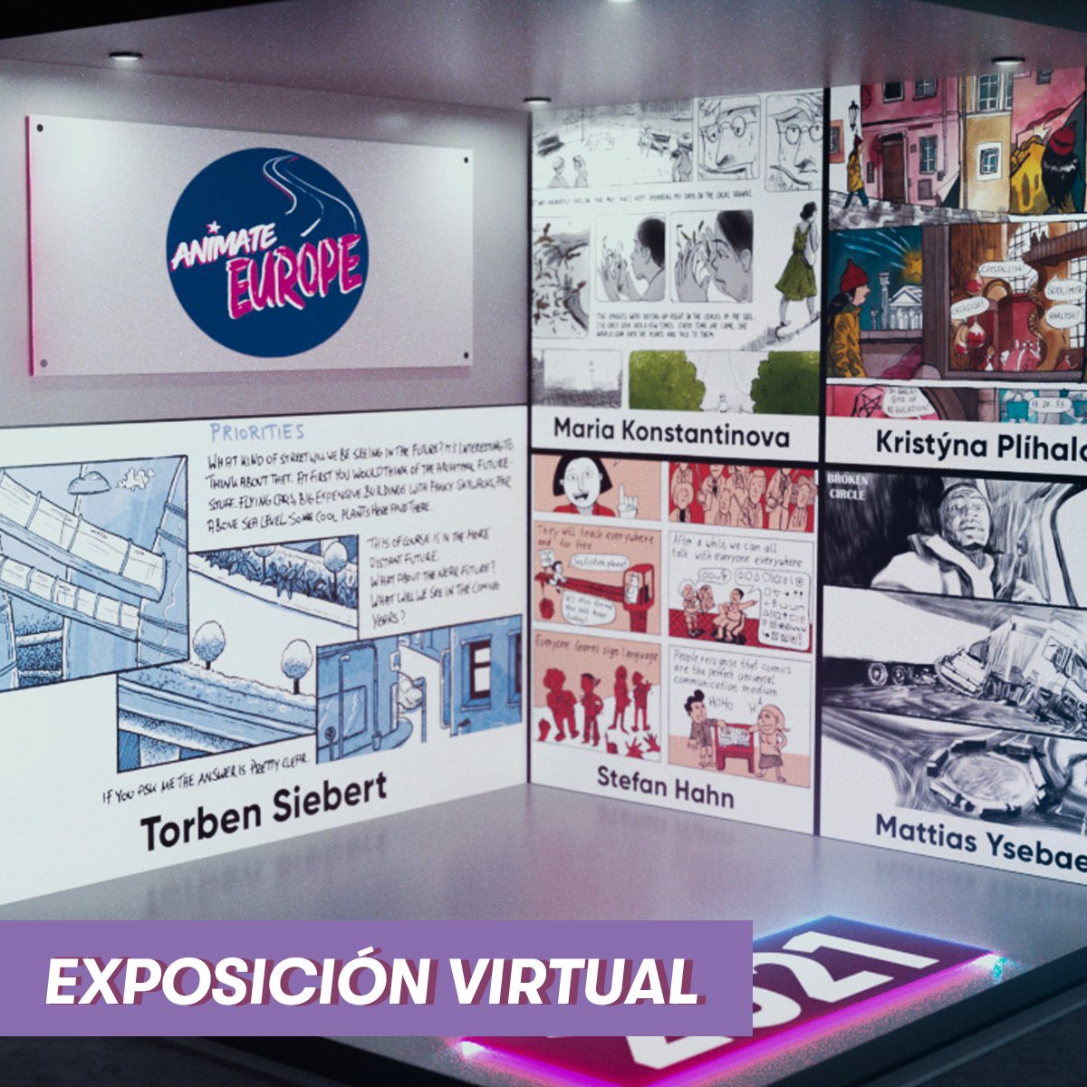 EUCreativa_ES's tweet photo. ¿Quieres visitar una exposición virtual de cómic? 🖌️
La @fnfeurope organiza la exposición #AnimateEurope en la que varios artistas del cómic repiensan el presente de Europa a través de su creatividad.
¡Vale la pena visitarla!
https://t.co/d7Fp7Gnl6P https://t.co/vRLbhdA583