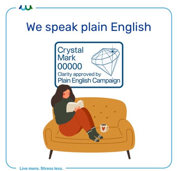 FinWellGrp's tweet photo. ICYMI Talking and writing in #PlainEnglish is essential to make our services accessible for everyone - especially customers in vulnerable circumstances. We work with the @PlainEngCam to ensure all our key documents – like T&amp;Cs - are as clear as possible for the intended audience. https://t.co/9rAmWttU2f