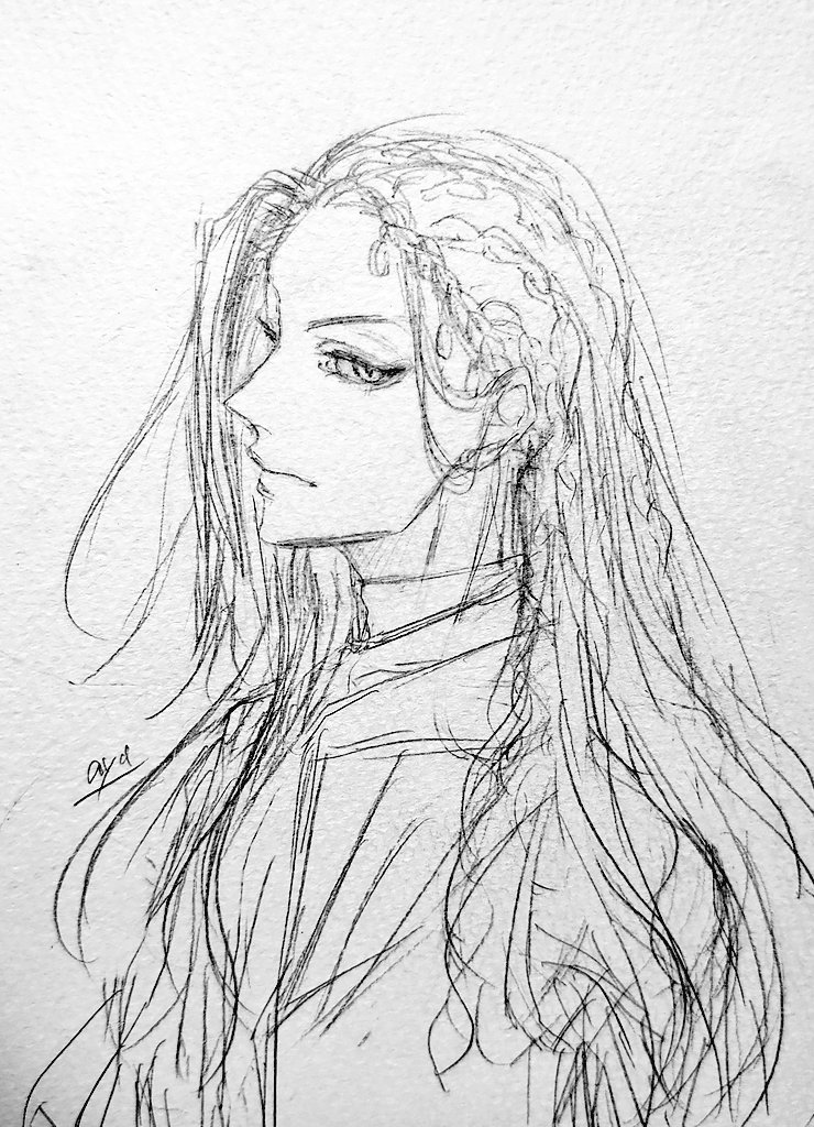 🐍落書き〜!!
たまに髪おろしてるおジャミさん描きたくなります。 