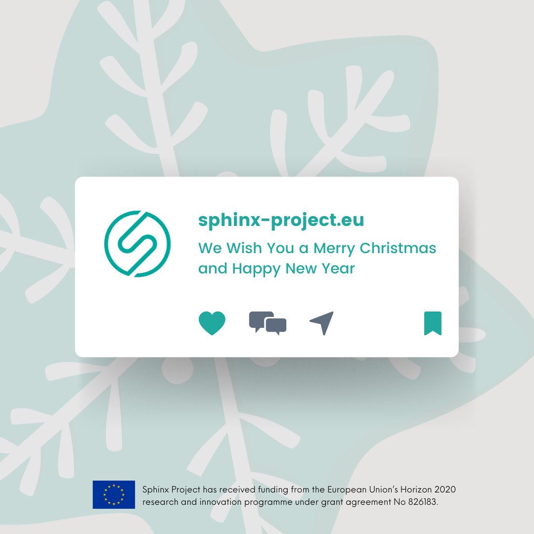 ProjectSphinx's tweet image. ☃️ 🎉 Season Greetings! 🎉 ☃️
📣 Our Project Consortium wishes you all happy, joyfully & safe #Christmas holidays!
#sphinx_toolkit #EU #healthcare #cybersecurity