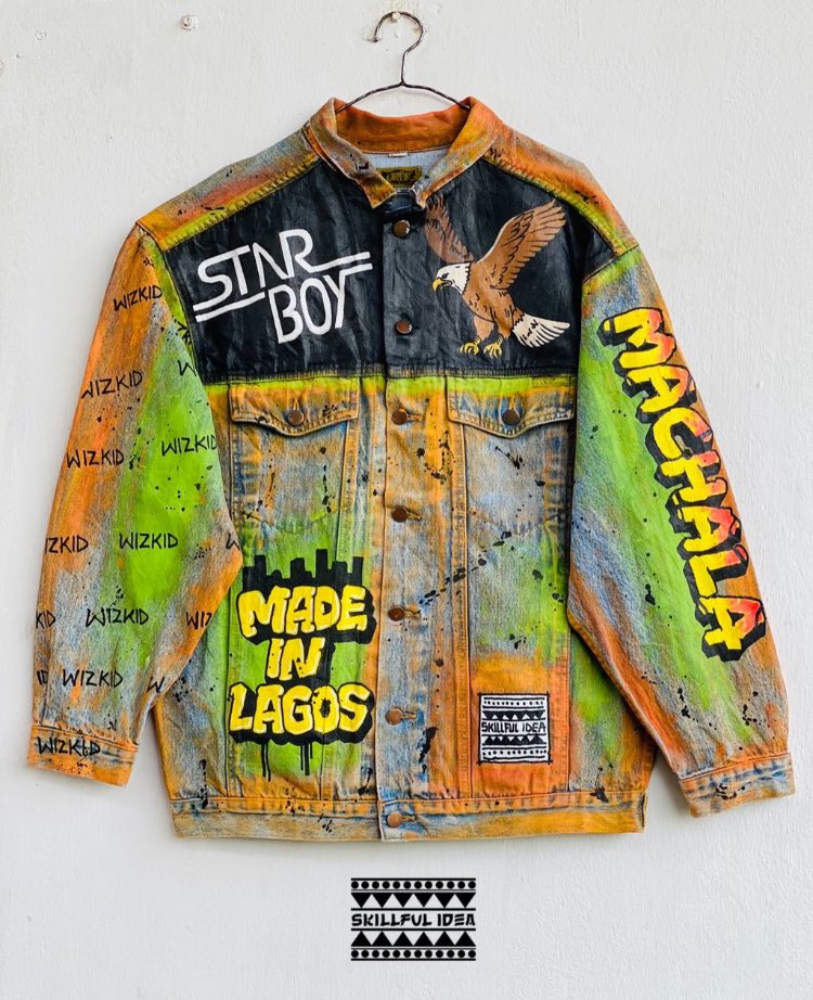iammaleekpholly's tweet photo. Am giving this jacket to BIG WIZ on the 30th🖤💯🦅, wizkid FC please help me retweet 😊😊 make Bouncer no Bounce me out IJN 🙏😊 https://t.co/a81UWh0HeI
