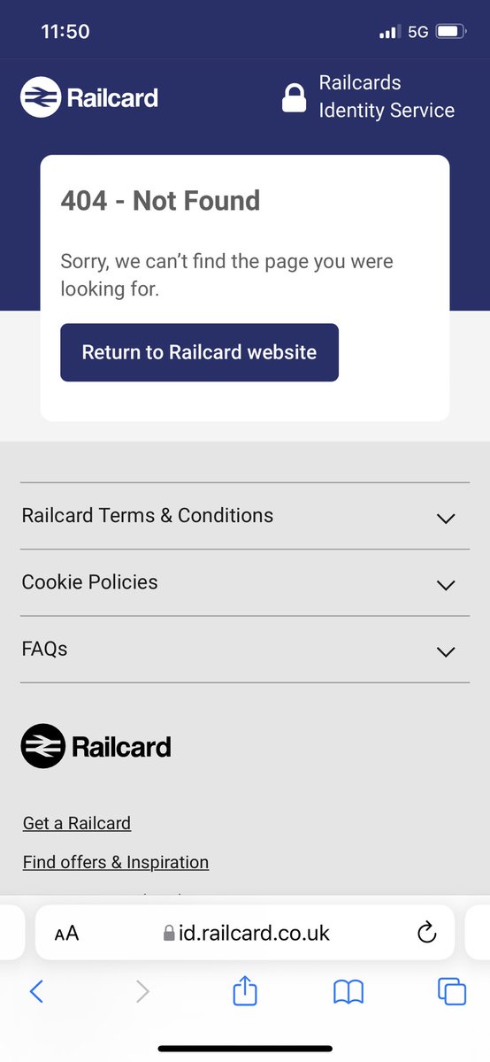 konor_100's tweet photo. @_Railcards trying to log in, to get my rail card. https://t.co/b9NFVqsKUs