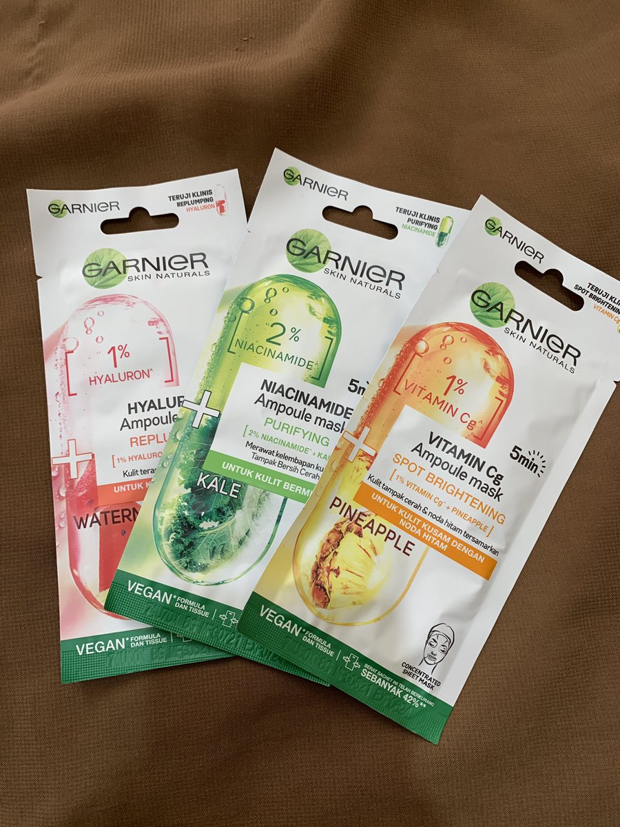 ayubsr's tweet photo. Btw, aku pake #GarnierAmpouleMask varian Pineapple. Masker viral dari #GarnierIndonesia yang bikin wajah anti kusam-kusam club alias cerah dan nangganin masalah kulit dlm 5 menit😍
Yuk cobain💚
#NewGenerationofTissueMask https://t.co/4czVpvwSjZ