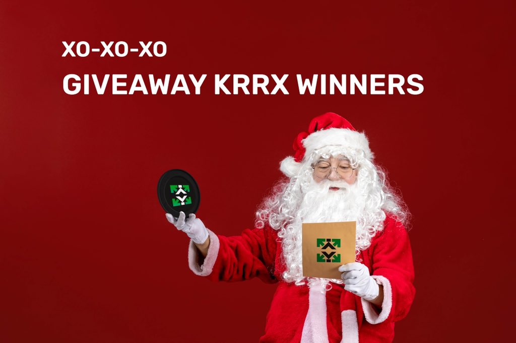 Сongratulations to our Christmas Challenge winners 💥 

<a href="/HallJase11/">Jay Hall</a>
<a href="/realmaleeq/">Malik</a>
<a href="/MariyaBabenko4/">Mariya Babenko</a>
@CRYPTOPACCO
<a href="/StuartSanchez18/">Stuart Sanchez</a>
<a href="/maciekpolers2/">Maciek Polers</a>
<a href="/armani_s87/">Вячеслав Цыганенко</a>
<a href="/IwXah0/">Aleksandra</a>

They guessed KRRX listing on Bittrex Global Exchange 🙌

Please, write DM to receive your prizes. Merry Xmas 🎄