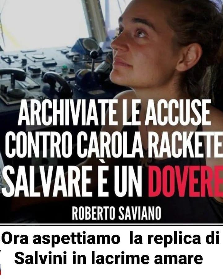 Qualcuno rosica.
Ne eravamo convinti allora quando lanciammo la raccolta fondi per sostenerla nelle spese legali e per le missioni,e ne siamo convinti ancora oggi. 
Salvare vite umane non è  un reato. 
#maiconsalvini #antifascismomilitante #seawatch #seawatch3 #carolarackete