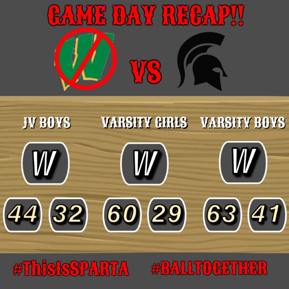 CDHSWBB's tweet photo. Last nights game day recap. It was a great night to be a Spartan! #balltogether https://t.co/JE40jRLD1u