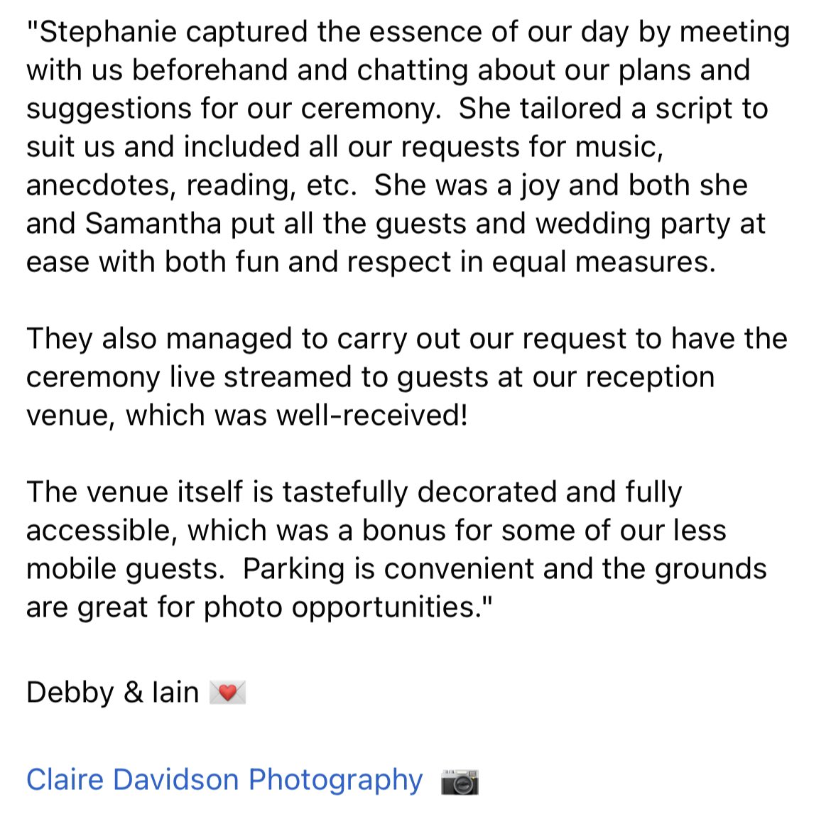 abregistrars's tweet photo. #weddingtestimonial #argyllwedding #dunoonwedding #weddingfeedback #abplace2wed #abregistrars https://t.co/pRJbf402YF