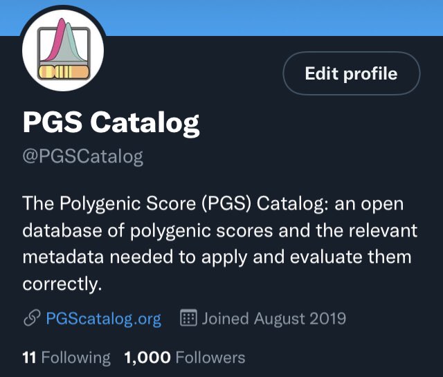 Thank you to everyone who's followed our progress since mid-2019 when we kicked off on twitter! Here's to 1K! 🎉🥂
<a href="/GWASCatalog/">NHGRI-EBI GWAS Catalog</a> <a href="/emblebi/">EMBL-EBI</a> <a href="/HDR_UK/">Health Data Research UK (HDR UK)</a> <a href="/Cambridge_Uni/">Cambridge University</a> <a href="/DPHPC/">DPHPC</a> <a href="/BakerResearchAu/">Baker Institute</a>