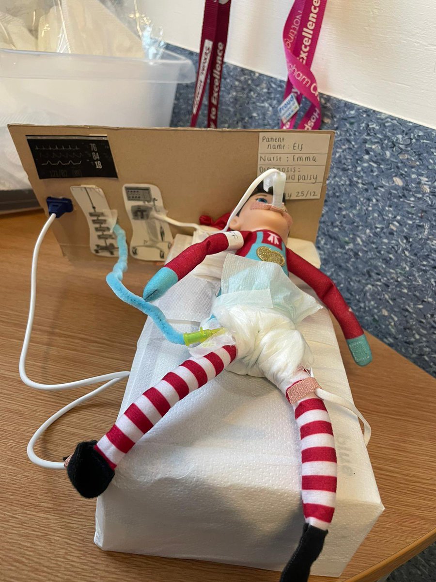 We have a poorly elf on the ward today! Everyone wish him well! <a href="/leannevikki85/">leanne</a> <a href="/nottmchildrens/">Nottingham Children’s Hospital and NNU</a> <a href="/wilsjo/">Jo</a>