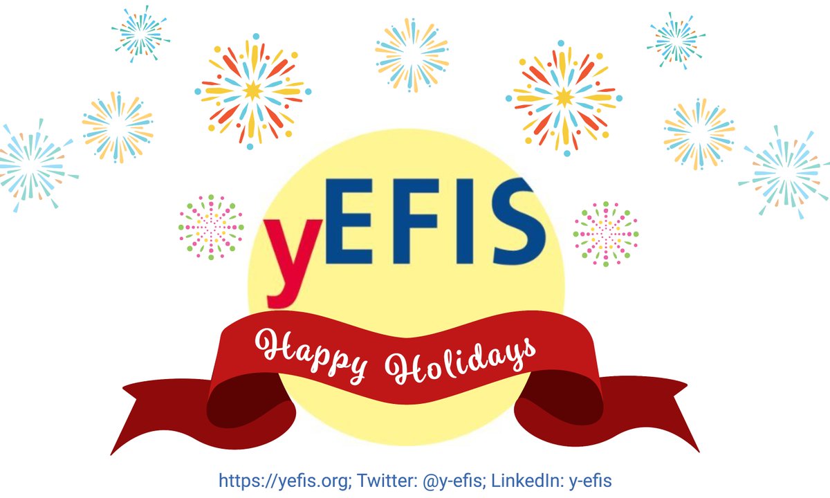 We would like to wish everyone a happy and safe holiday season! 
🎄🎄🎄
Remember to send us all your news, events and any updates you would like to share with the yEFIS community in 2022!
📰
We look forward to hearing from you!