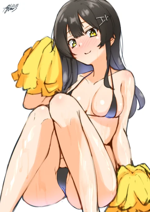 お題:マイクロビキニチアガールな親潮をお願いします
#艦これ #親潮 