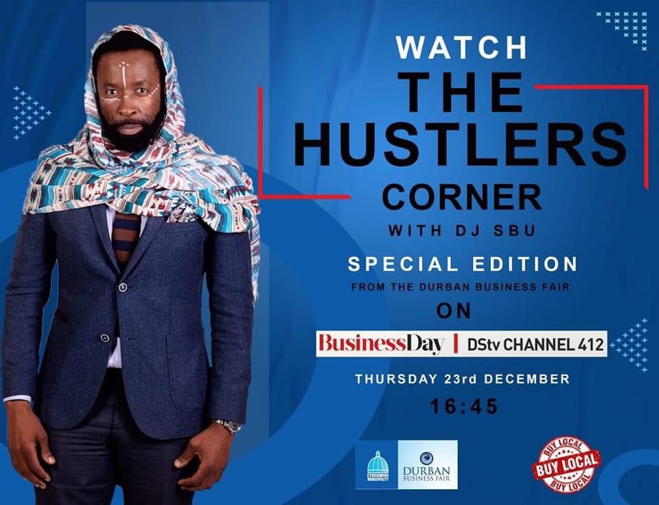 Today we celebrate the side hustles that became main hustles and the dreamers that became doers! A special edition of <a href="/TheHustlersCSA/">The Hustlers Corner SA</a> starts today on Business Day TV on DSTV channel 412 at 16:45, brought to you by <a href="/eThekwiniM/">eThekwini Municipality</a>.  <a href="/djsbu/">djsbu</a> @Leadership_2020 <a href="/radio_homegrown/">HOMEGROWN RADIO</a>