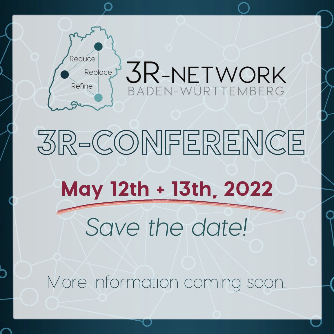 3RCenter's tweet photo. The #3RNetworkBW is happy to announce the first #3RConference which will take place May 12+13 2022! Save the date and stay tuned for more information! https://t.co/MRxh4WGQZb