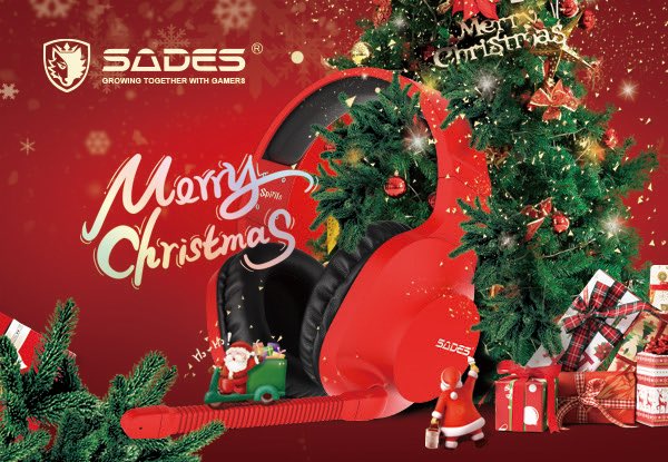 Sadesgaming's tweet photo. De parte del equipo de Sades España os deseamos una feliz navidad y felices fiestas ❤️🎄 https://t.co/YldPD2FZs0