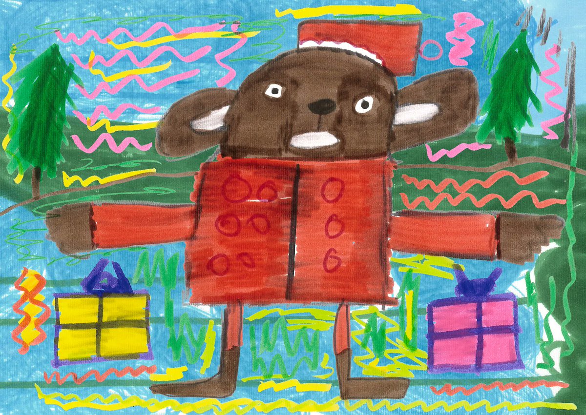 Suffolk_Artlink's tweet photo. You don't have to love Christmas to love this festive teddy bear! 
Created by one of our Brave Art students, it's a reminder that we are going to miss them during the winter break #braveart #suffolkartlink #teddybear #Christmas https://t.co/1c7ihcnolT