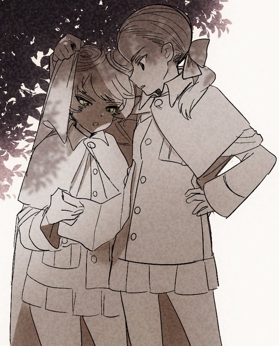 この間描いた虹彩明るめだから眩しがり細見と気遣える池田のブラッシュアップ 