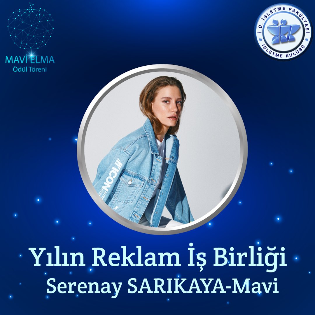 1991 yılında kurulan ve küresel moda dünyasında söz sahibi bir markaya dönüşen Mavi ile başarılı oyunculardan Serenay Sarıkaya’yı buluşturan Mavi-Serenay Sarıkaya işbirliği, Mavi Elma Ödül Töreni 2021’de Yılın En İyi Reklam İş Birliği ödülünün sahibi oldu! 🏆

#mavielmaodulleri
