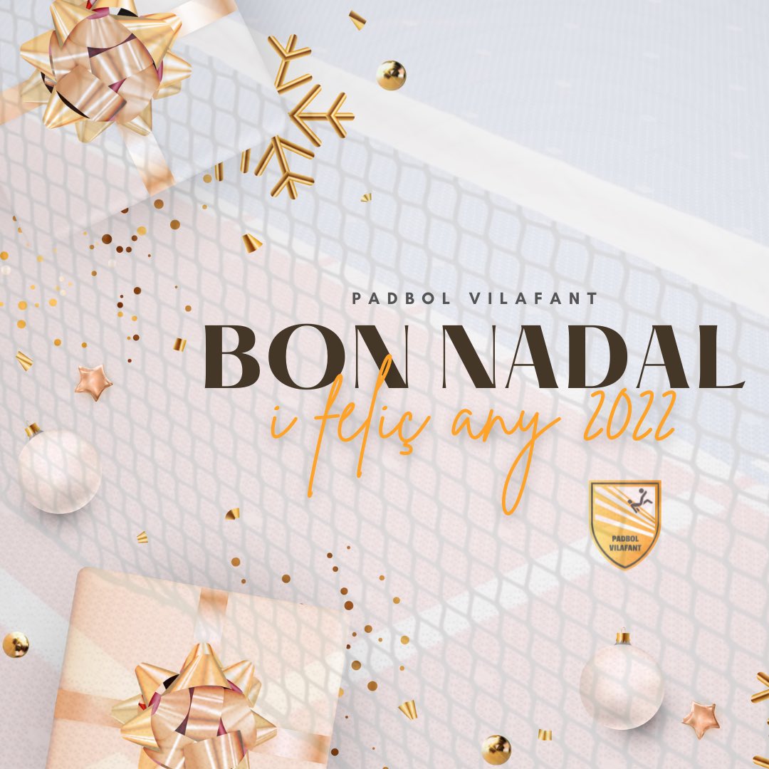 Des de Padbol Vilafant us desitgem un bon Nadal, unes bones festes i una millor entrada d’any. Però sobretot, i més que mai, molta salut per tothom! 🎄✨