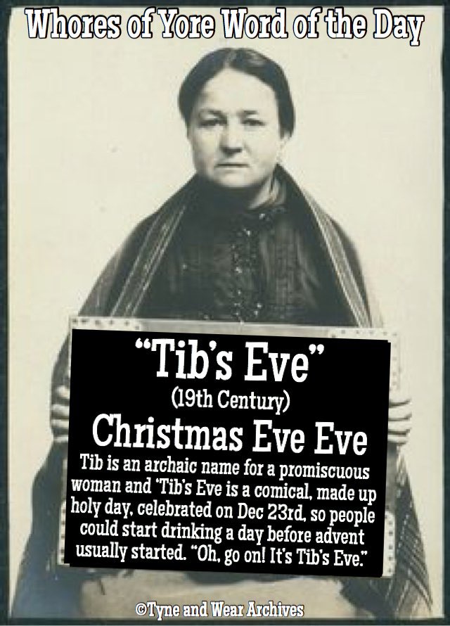 WhoresofYore's tweet photo. Word(s) of the Day: “Tib’s Eve”

Tib’s Eve is still celebrated in Newfoundland. Hello, Newfoundland!!! Happy Tib’s Eve. 👋🏼 https://t.co/PQb6zIIqBs