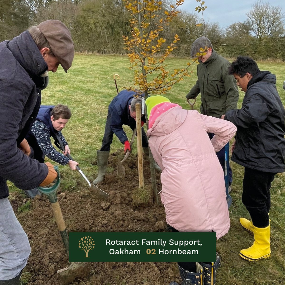 QGCanopy's tweet photo. Families from Rotaract Family Support Centre recently came together to plant two #JubileeTrees on a farm in #Rutland 🌳

The children all got stuck in and learned about the importance of trees for the #environment and got to explore the farm 🌱

@RRFSC2 @RutlandLL https://t.co/z4Q8R3VCzO