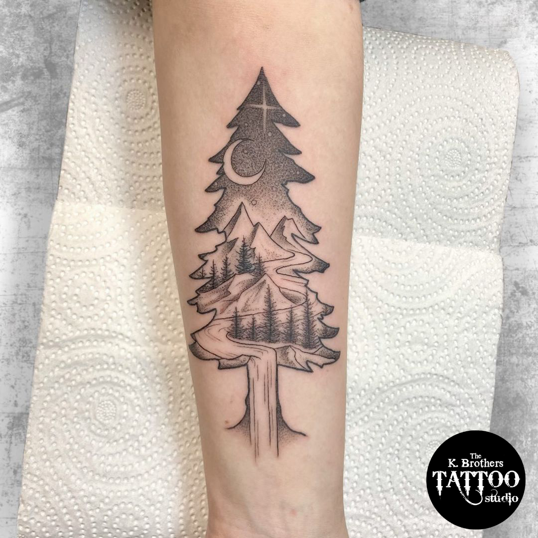 Lebanese Tree Tattoo