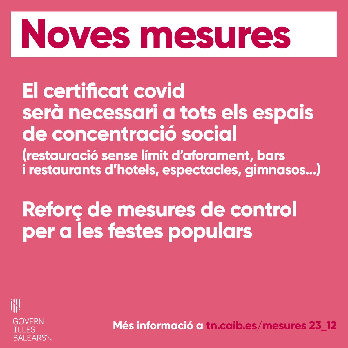 goib's tweet photo. Cuidar-nos és fomentar la vacunació i mantenir mesures de precaució individual. Junts vencerem també aquesta ona! https://t.co/SP7kVTl5GZ