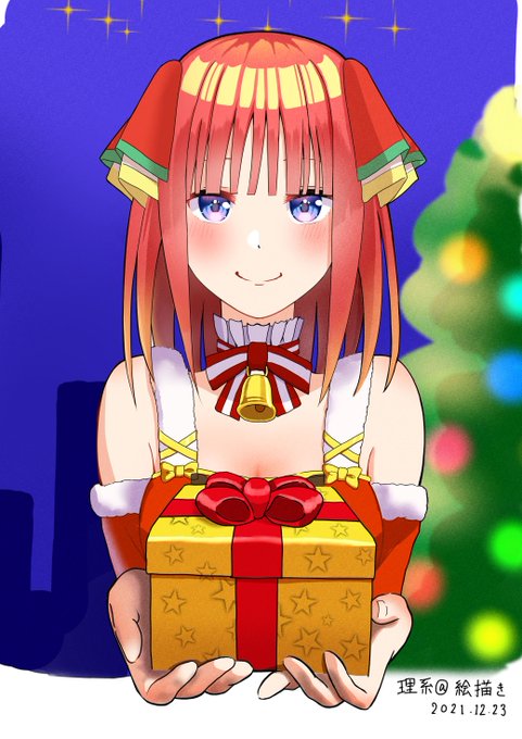 理系絵描き■C105日曜東4ラ61bさんがTwitterに投稿した中野二乃(五等分の花嫁)のイラスト。
