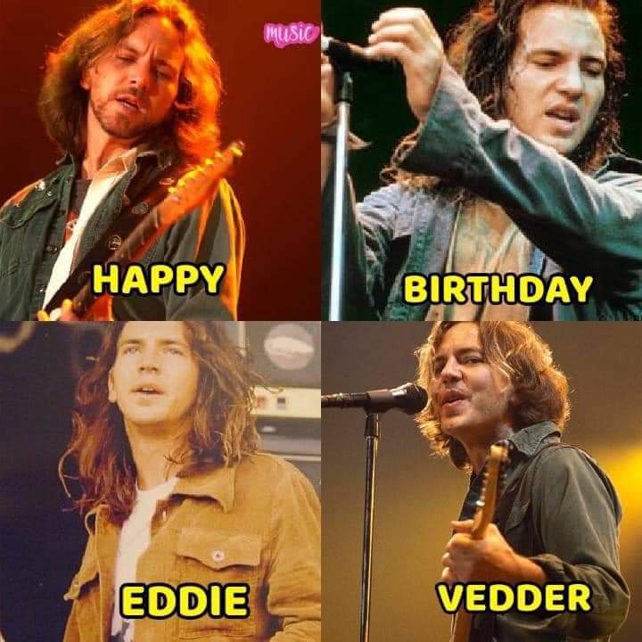 Happy birthday Eddie Vedder    