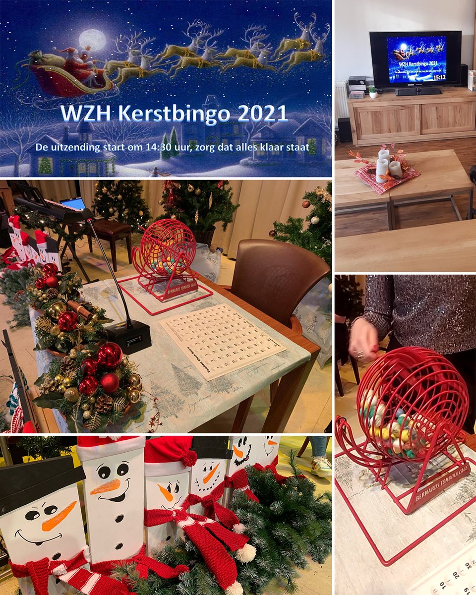 Bingo! Op bijna alle WZH locaties werd gistermiddag een online kerstbingo gespeeld via een livestream verbinding. Onder begeleiding van muziek en een lekker hapje werden de bingoballen bekend gemaakt. De bewoners hebben leuke prijzen gewonnen maar bovenal onwijs genoten! 🙌 #wzh