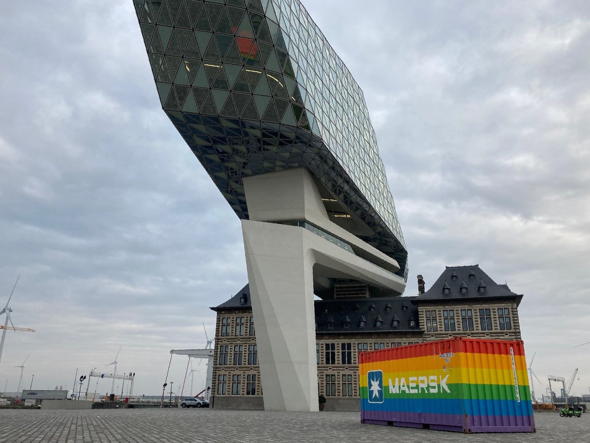 Proud to host <a href="/Maersk/">Maersk</a>'s rainbow container during its world tour. It celebrates diversity &amp; inclusion, which we wholeheartedly support. Our port is for everyone, regardless of their race, gender, age, ethnicity, sexual orientation, religion or disability ❤️🌈 #InclusionAllTheWay