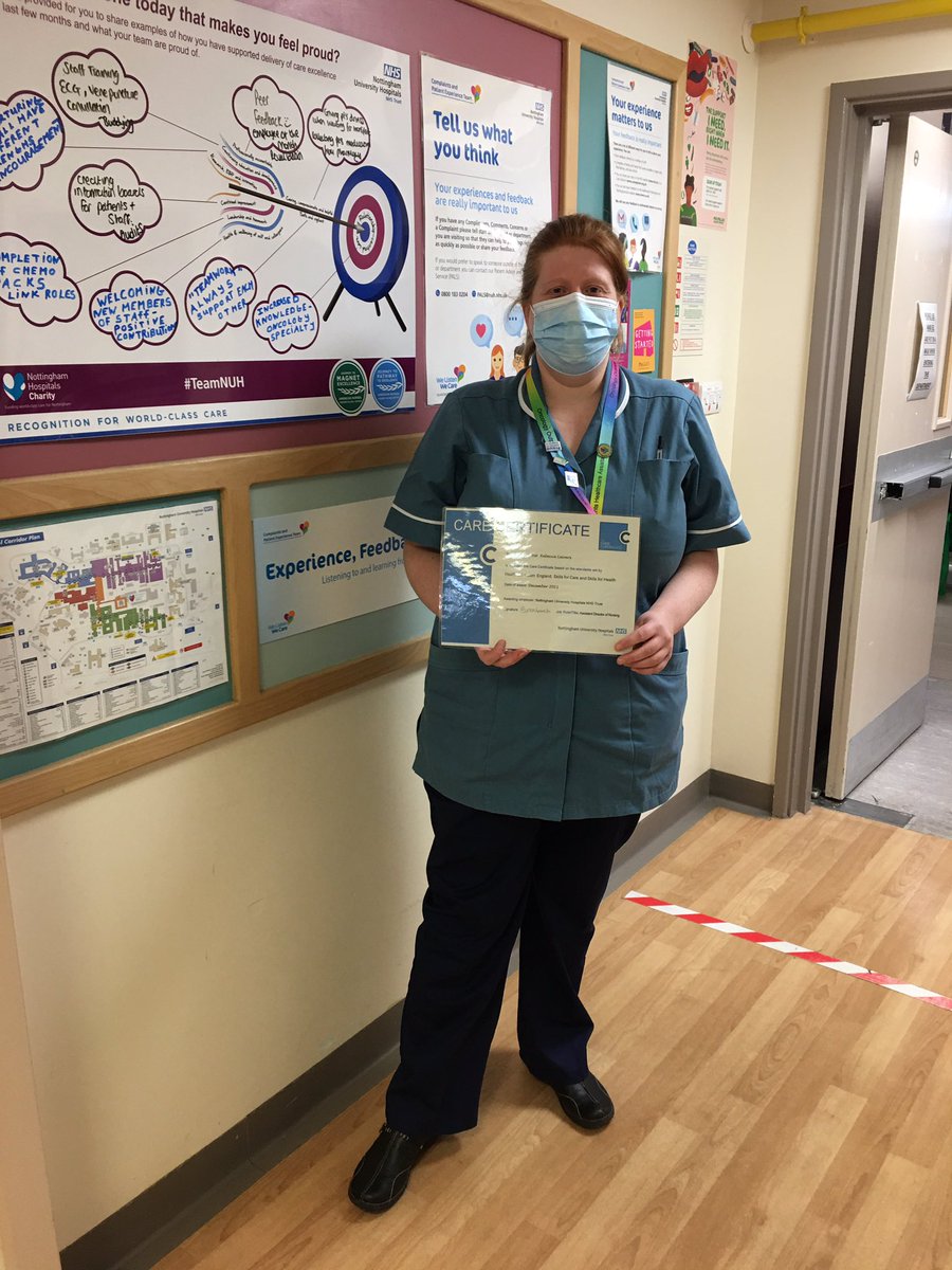 lorraineh66's tweet photo. Well done Rebecca for completing your Care Certificate 🙌👏 @Onc_Outpatients @TeamCAS3 @TeamNUH @Nutz_KP @loubail82 @DebraRontree @SarahBrand21 https://t.co/KMLxX1nKkr