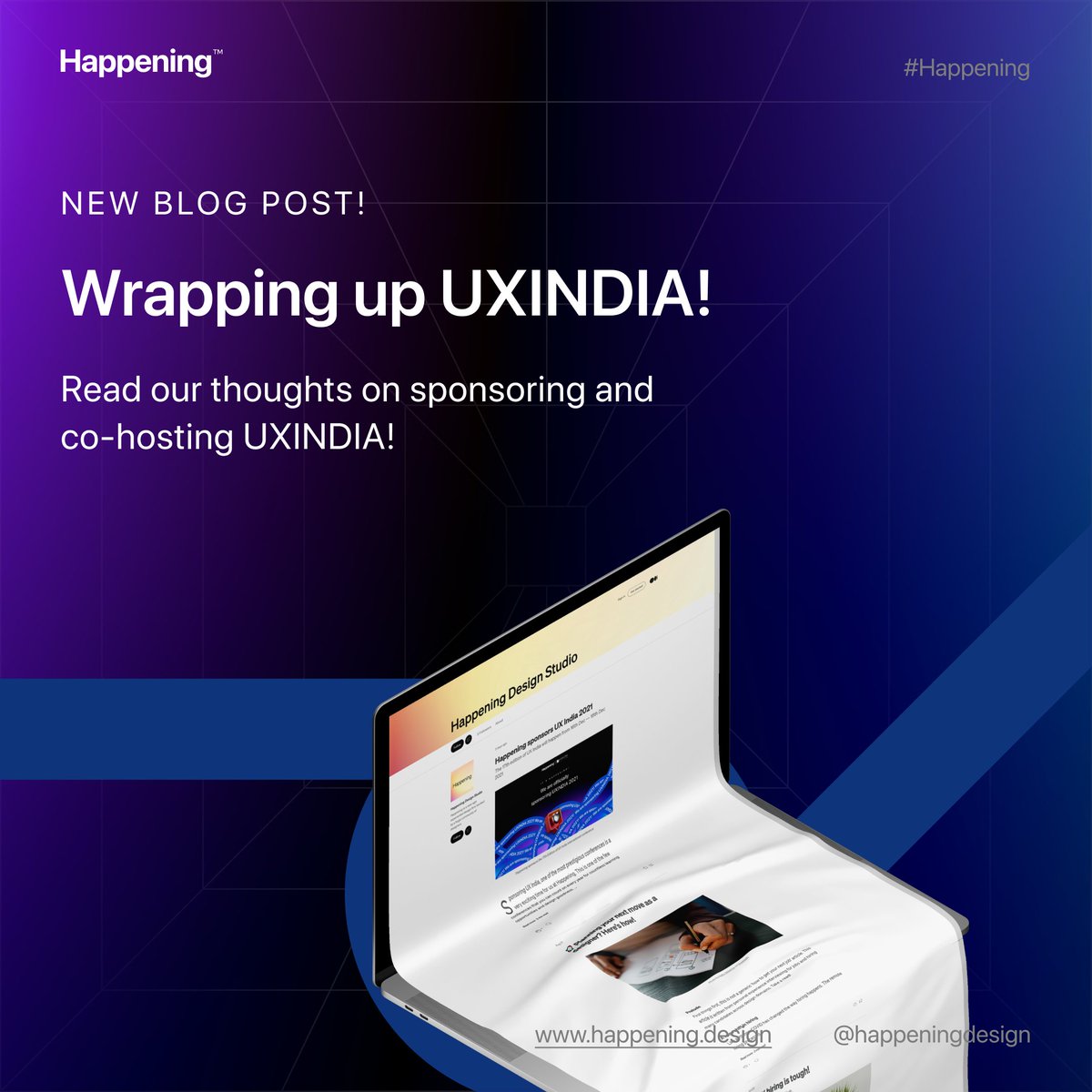 Yay! The <a href="/uxindiaconf/">Ux-India by umo.design</a> wrapped up last week and our team had a blast participating, listening, co-hosting sessions and more. 

medium.com/@happeningdesi…

#sponsor #design #ux #blog #new #happening