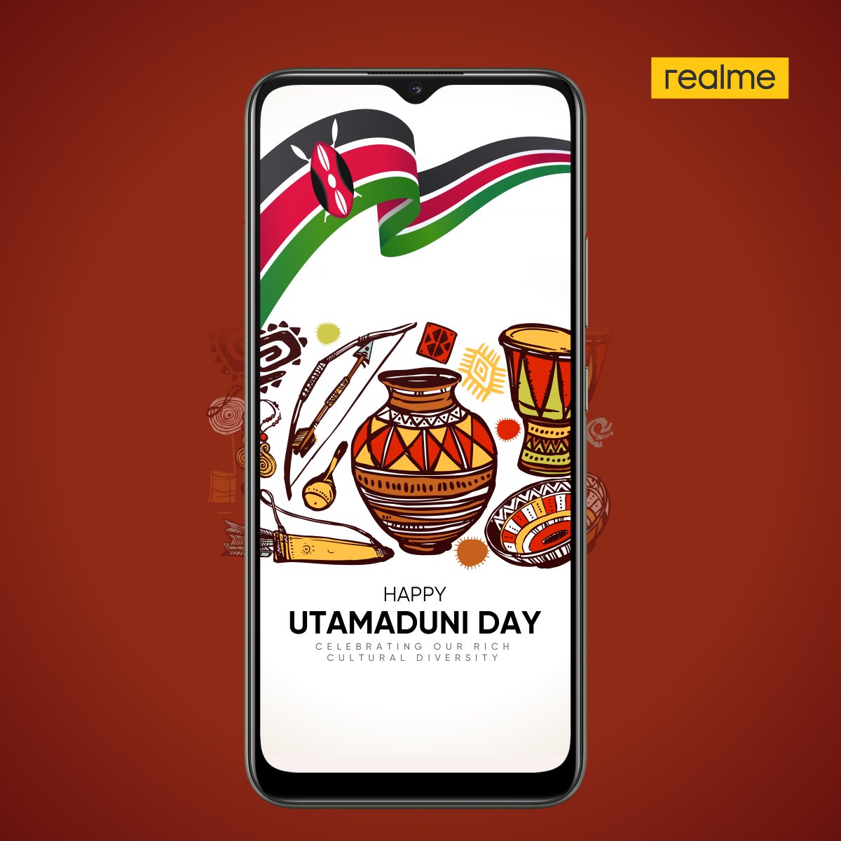 Celebrating culture, heritage and diversity. #HappyUtamaduniDay 🇰🇪

#UtamaduniDay #UtamaduniDay2021 #realme #realmeKenya