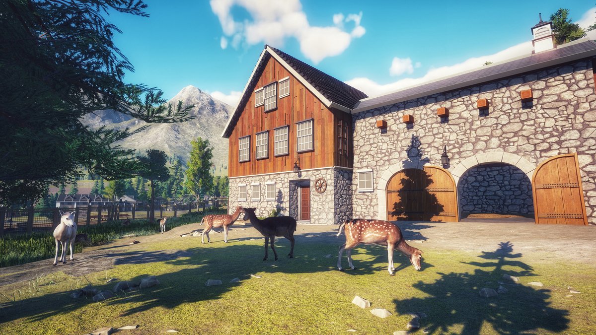TovesPlays's tweet photo. Another addition using the awesome #EuropePack in #PlanetZoo - This time the European fallow deers get an old barn, farmhouse and lush meadow to call their own.
▶️https://t.co/ALOh4Kj7HM
🍁🍁🍁#planetzoogame https://t.co/7vVxDVOG1J