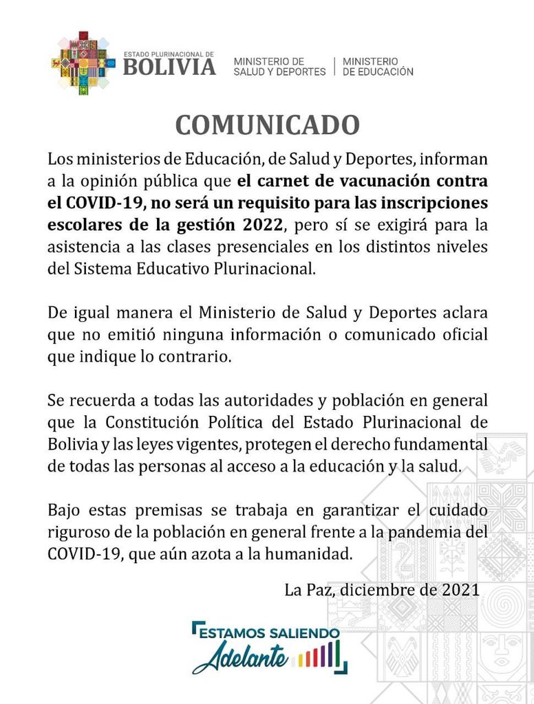 AgustinZambrana's tweet photo. Otra vez haciendo normas para incumplir. Anterior DM se lo pasaron por dónde sabemos. Esto es ILEGAL, no es cuestión de estar vacunados o no (cada cuál decida), sino darle más poder a políticos para mandar sobre ciudadanía. 

Ciudadanos debemos levantar la voz antes que sea tarde https://t.co/hybVU6aRSU