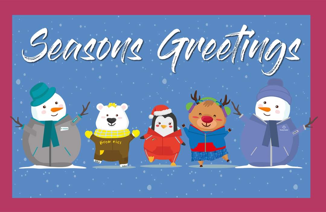 GirlGuiding_DS's tweet photo. Seasons Greetings to all of our Volunteers &amp; Young Members. We hope you all have a restful break. Here's to a fun, Guiding-filled 2022! #girlguiding #MerryChristmas #SeasonsGreetings https://t.co/iTSfb5n1jL