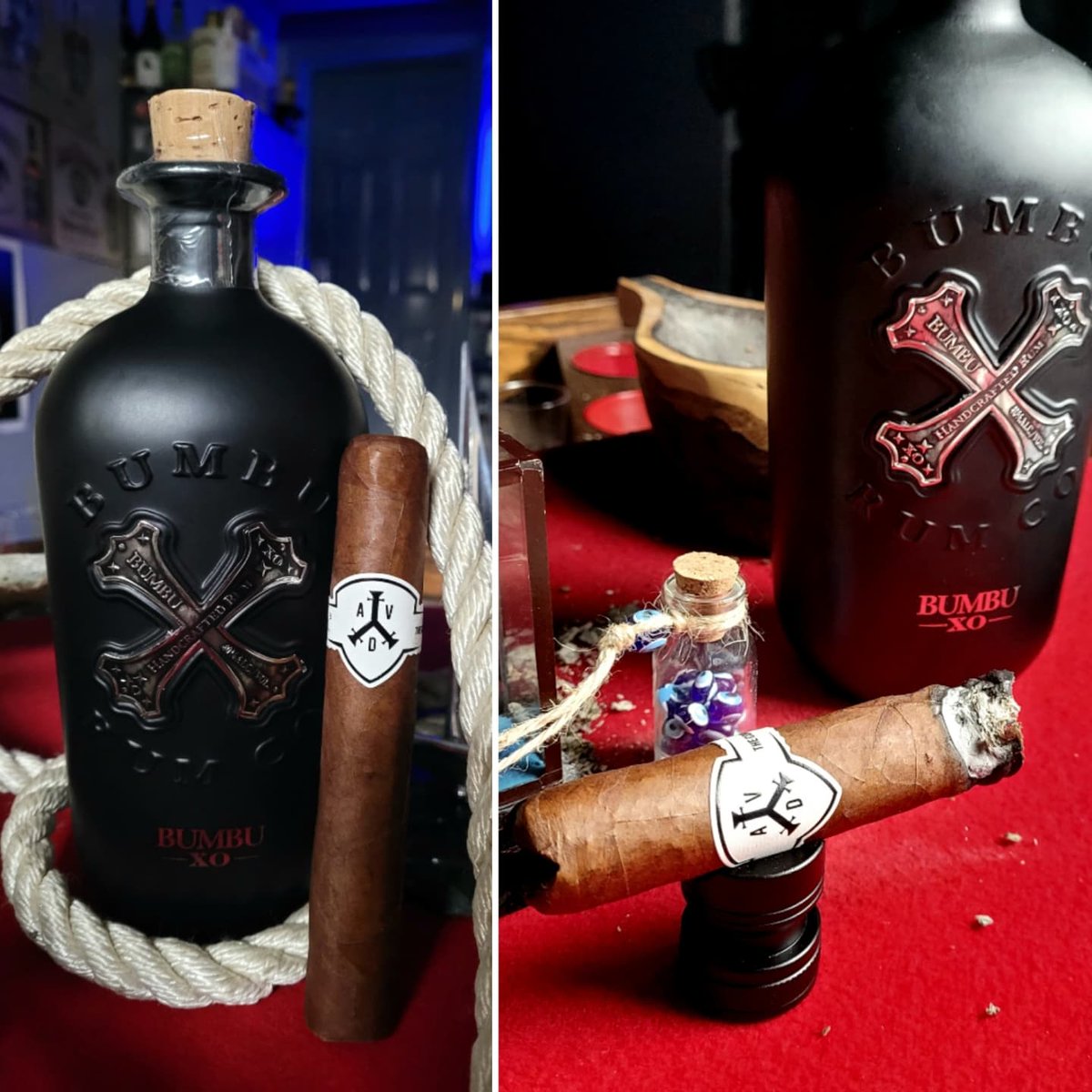 LOUD_B's tweet photo. @OriginalBumbu XO RUM and the
ADVentura The Conqueror #cigar https://t.co/ojuucHd7vq