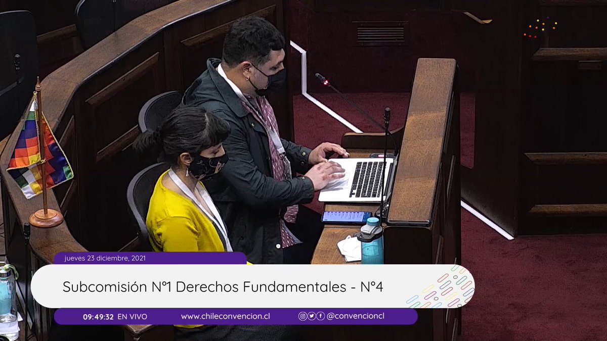 Ahora presentando en la Comisión de Derechos Fundamentales
