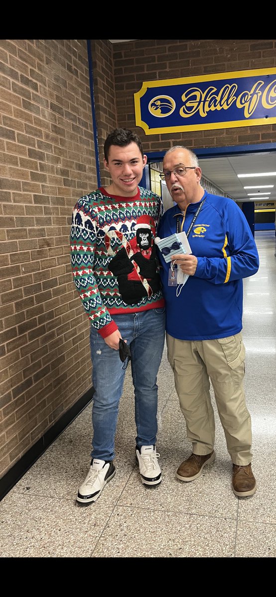 Happy Retirement to you, Mr. Bates. MTHS will never be the same without you. Thank you for watching over our kids, especially this one. We will miss you lots so please come back and visit soon!💙💛#OnceAHawkAlwaysAHawk