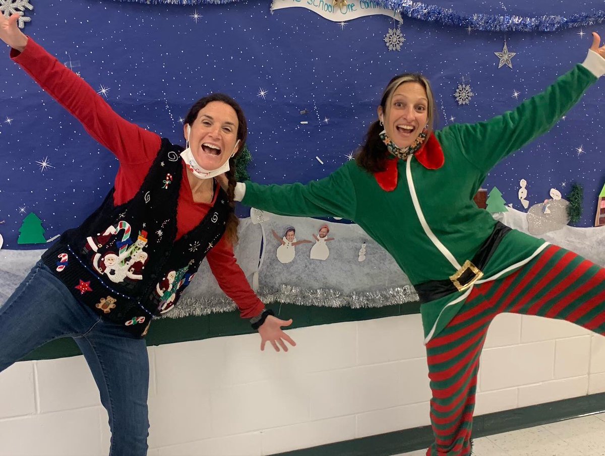 KinnelonEducat1's tweet photo. PRM’s Student Council organized an ugly holiday sweater contest yesterday to spread holiday (and winter recess) cheer! #uglysweater #prmcolts #oneschoolonecommunity #kinneloncolts https://t.co/dciTuw1wnm
