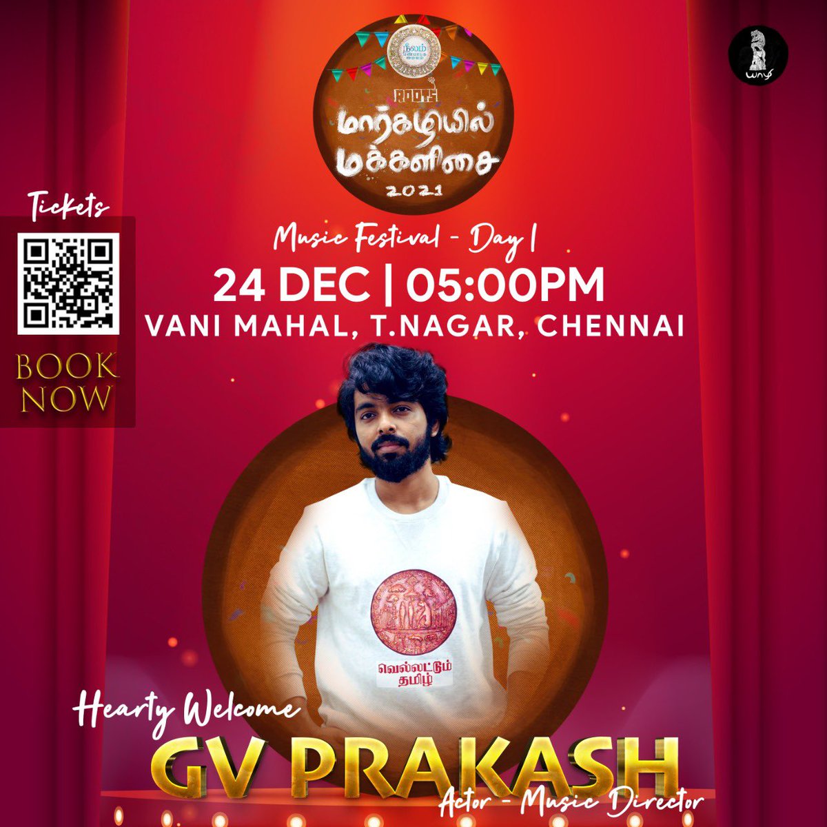 Arivubeing's tweet photo. பன்முகக் கலை ஆளுமை ,நடிகர் இசையமைப்பாளர் @gvprakash அவர்களின் முன்னிலையில் 
தி்.நகர் #வாணி_மஹாலில் , மாலை 5 மணிக்கு துவங்குகிறது…#மார்கழியி்ல்_மக்களிசை 8 நாட்கள் இசைத்திருவிழா!! 
அனைவரும் அவசியம் வருக❤️❤️🙏🏻
@beemji @Neelam_Culture @makkalisai https://t.co/lb1025y8Qo