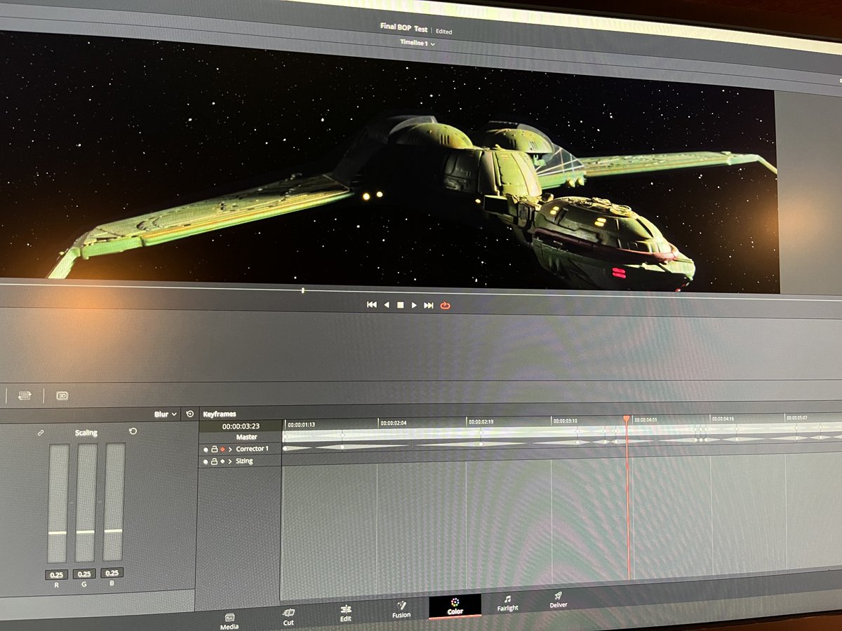 KaoticaStudios's tweet photo. Not only is #FarragutForward, our Star Trek fan production, going back to the 1980s "movie era", but we're using practical models as an homage to that era of filmmaking!
Model by Michael Bednar.
#KaoticaStudios #StarTrek #fanfilm #practicaleffects #practicalmodel #birdofprey https://t.co/WyLK9KeC2F