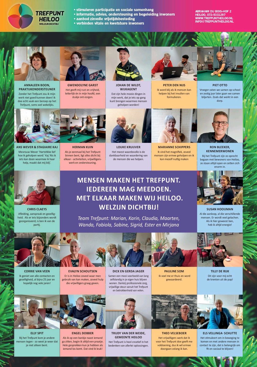 Mensen maken het Trefpunt! Welzijn dichtbij.